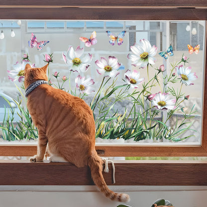 💐49% off this week 💐colorful floral bouquet window sticker🖼️