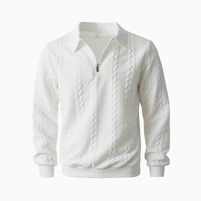 🔥New arrivals offer-Men's Casual Half-Zip Cable-Knit Sweater
