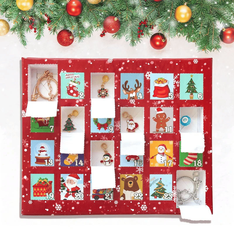 diy christmas advent calendar bracelets set