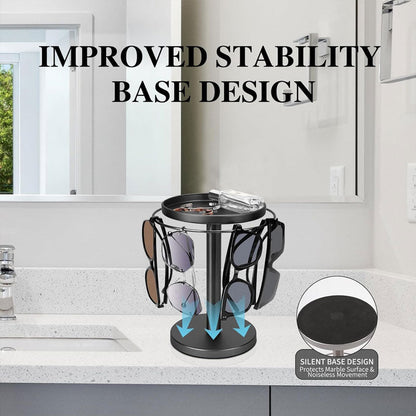 Rotating glasses stand