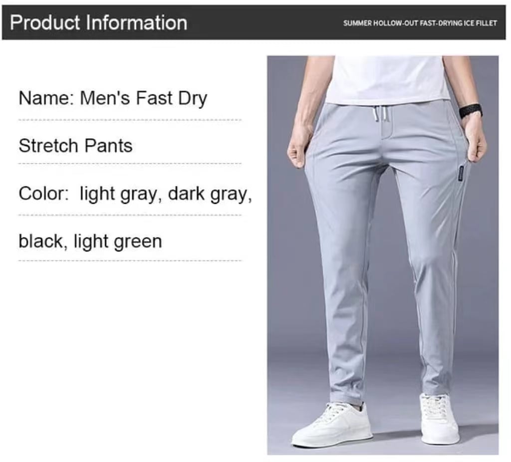 🔥Stretch Pants – Unisex Fast Dry Stretch Pants(Buy 2 free shipping)