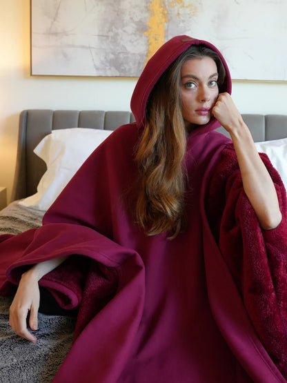 ✨2025 New Arrival💎Loose Hooded Poncho Hoodie