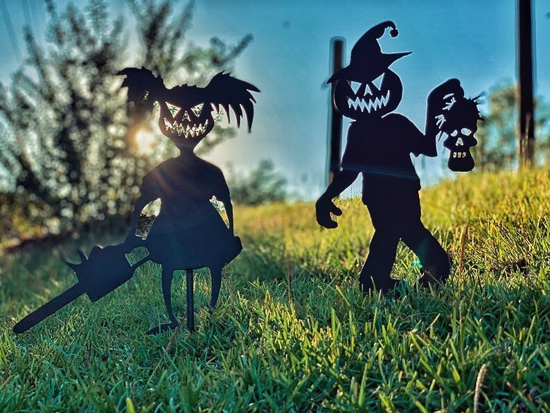 commsmarket-👻Cute and Unique Ghost Zombies - Halloween Yard Decor Metal  Art👻