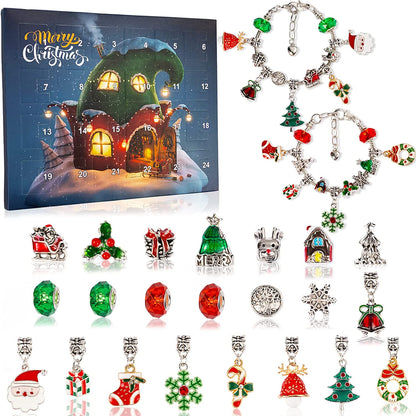 diy christmas advent calendar bracelets set