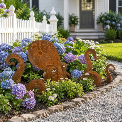 🐙 Hot Sale 🐙Outdoor Octopus Garden Sculpture with a Rusted Finish