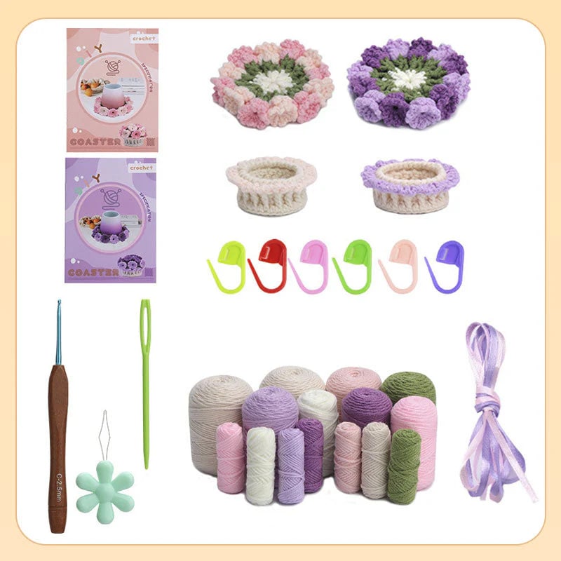 aldorian™-⏰🎁-[DIY Kit]Handmade Diy Lily Of The Valley Coasters-Buy and get a free tutorial book