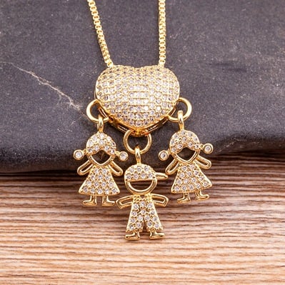 💖49%💖Love and my kids [Mother's Love Necklace]