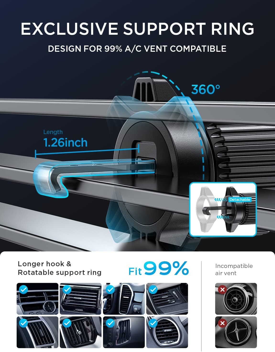 NEW Air Vent Car Phone Mount Holder-BUY 3 FREE SHIPPING
