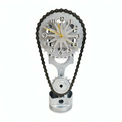 Rotating Metal Gear Clock