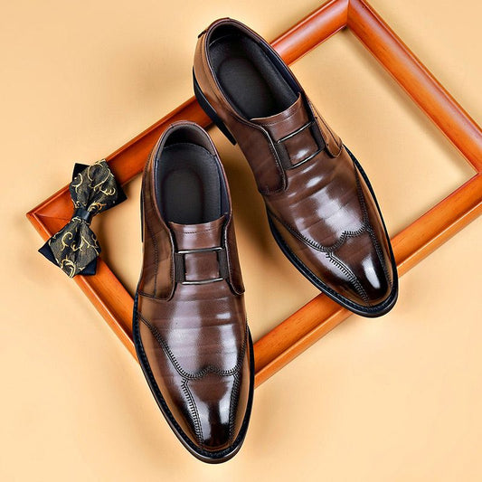 new men's leather sports shoes (suitable for many occasions)