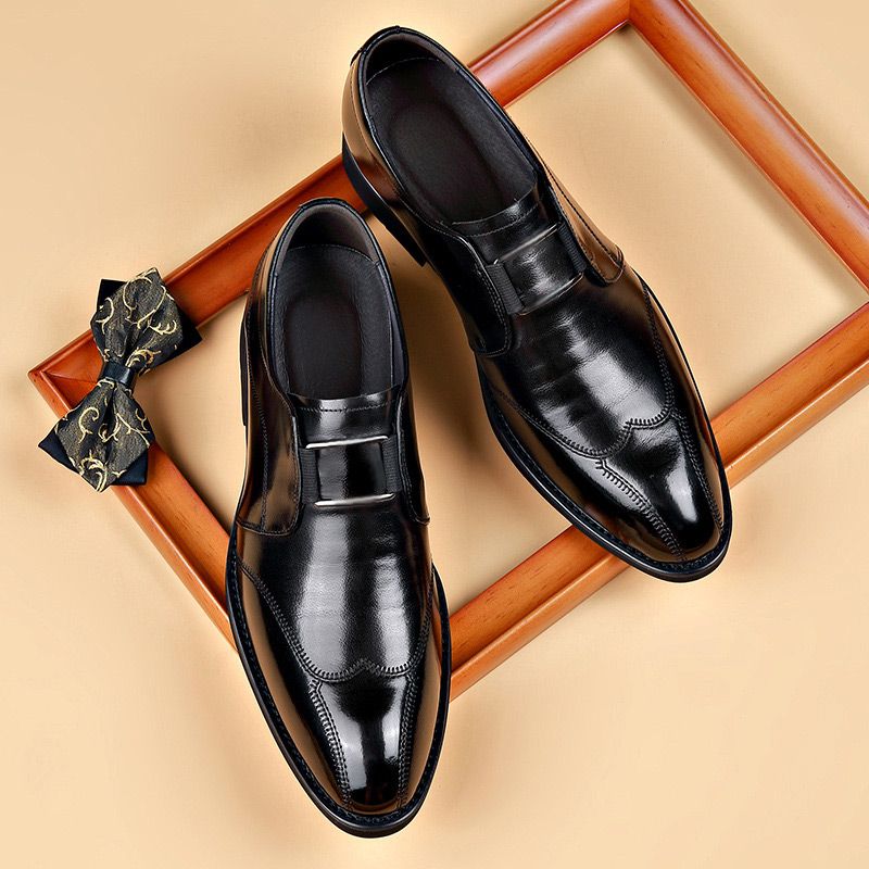 new men's leather sports shoes (suitable for many occasions)