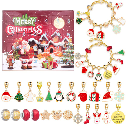 diy christmas advent calendar bracelets set