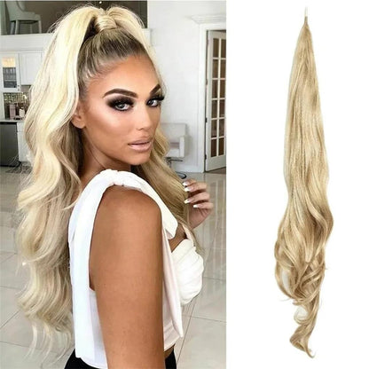 🔥LAST DAY 49% OFF - 32 Inch Wavy Stick Hair With A Long Ponytail