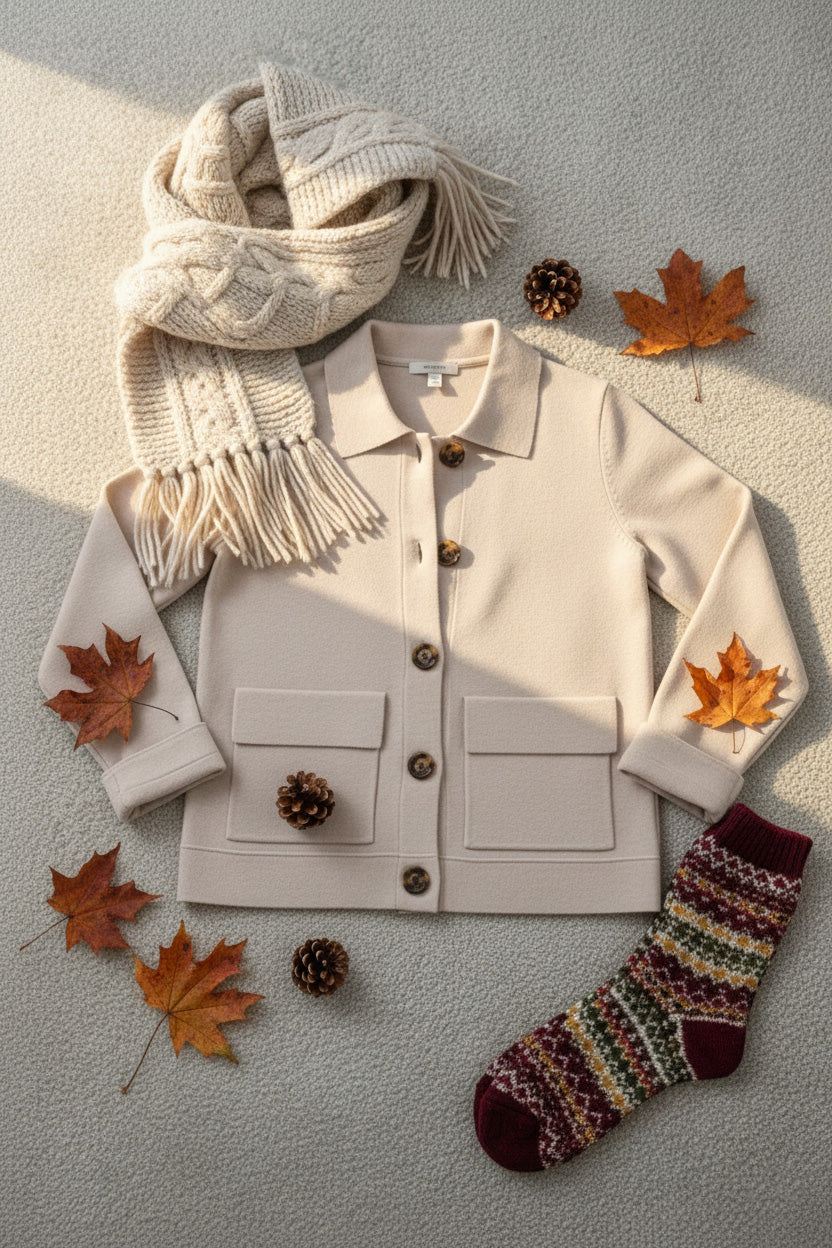 CLEARANCE SALE🔥 Casual Lapel Pocket Solid Color Jacket