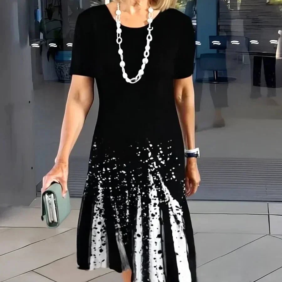 Women's Color-Block Pleated Dress 👗