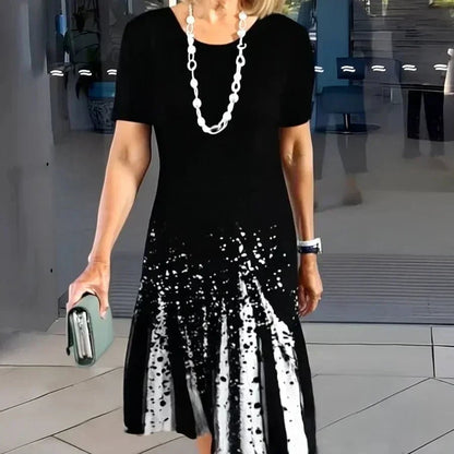 Women's Color-Block Pleated Dress 👗