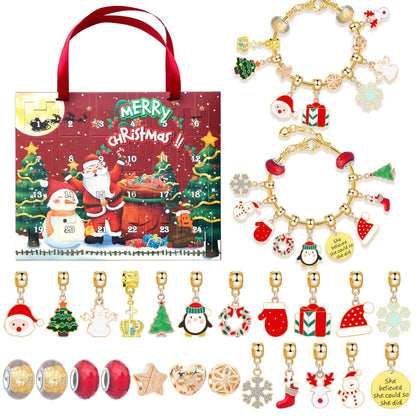 diy christmas advent calendar bracelets set
