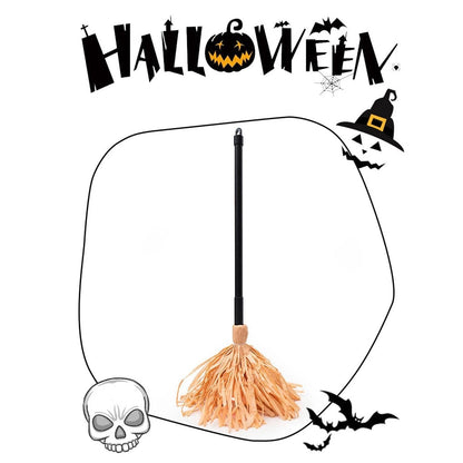 🧙‍♀️Halloween Witch Flying Broom With Spooky Laughing For Halloween Party Decoration Gift🧹