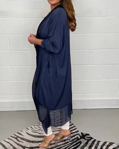 Sale 50% OFF-Silky Loose V-neck Top