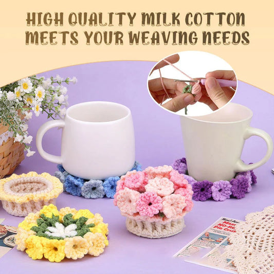 aldorian™-⏰🎁-[DIY Kit]Handmade Diy Lily Of The Valley Coasters-Buy and get a free tutorial book