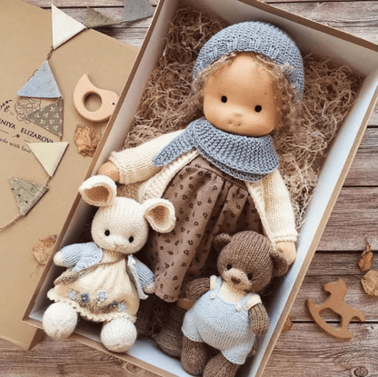 📣🔥Best Gift For Kids_—👧Handmade  Cotton Waldorf doll