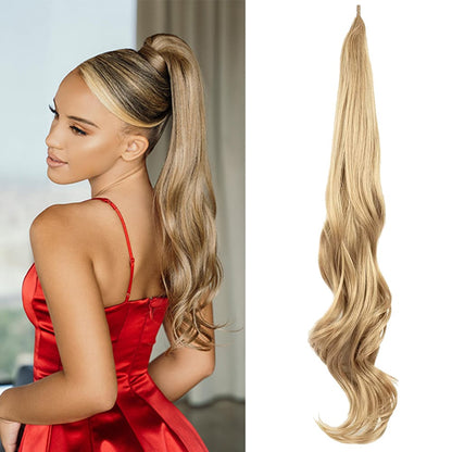🔥LAST DAY 49% OFF - 32 Inch Wavy Stick Hair With A Long Ponytail