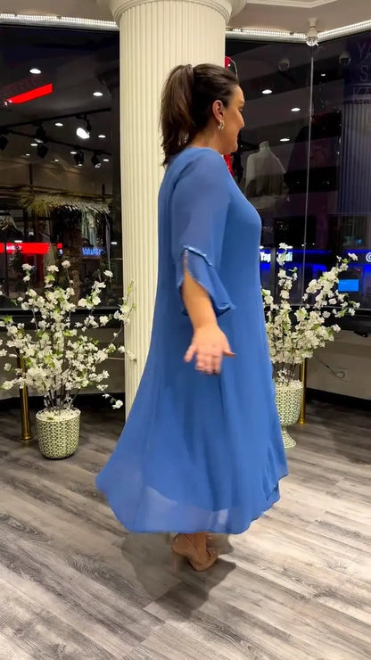 Women's Chiffon Solid Color Loose Dress - Buy Two And Get Free Shipping