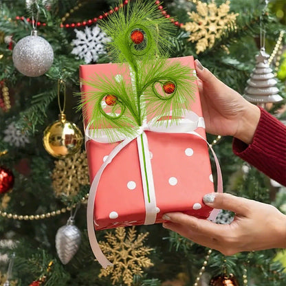 christmas reed grass elf ball simulation green plants