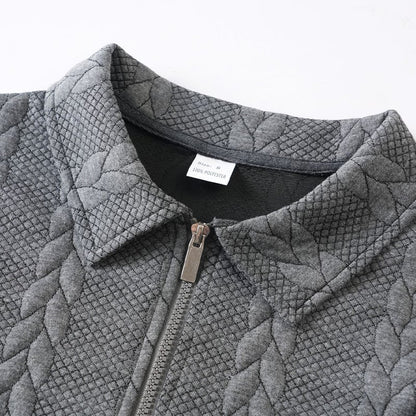 🔥New arrivals offer-Men's Casual Half-Zip Cable-Knit Sweater