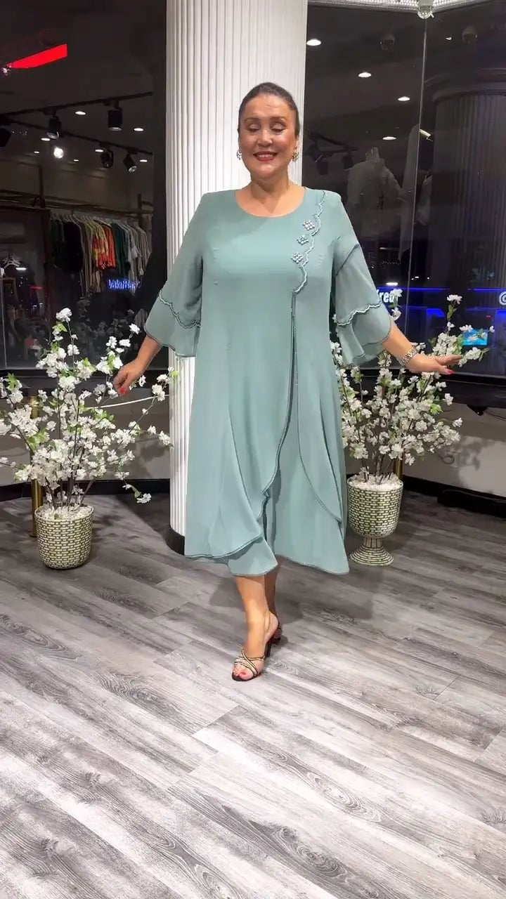 Women's Chiffon Solid Color Loose Dress - Buy Two And Get Free Shipping