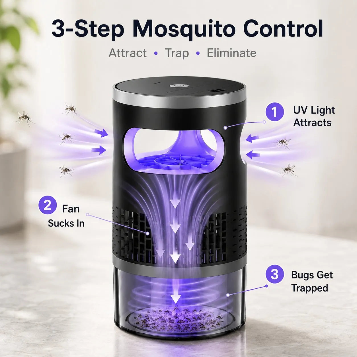 🦟🦟Best-selling suction-style mosquito killer🌀
