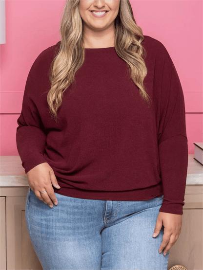 🔥HOT SALE 49% OFF -👚"Dreamy Knit" Boatneck Dolman Top