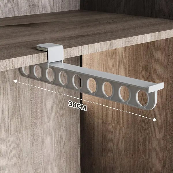 🎁This Week's Special Price $24.99💥Intelligent pull-out slide trouser rack: a new solution for space utilization in the closet