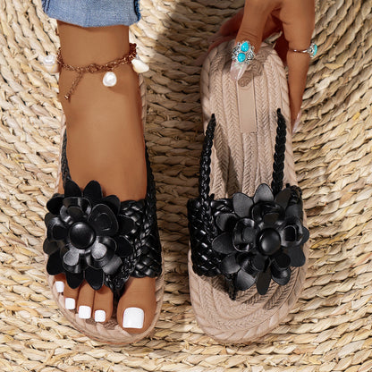 🎁Women's Floral Trendy Flat Slippers
