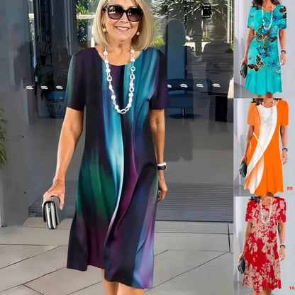 Women's Color-Block Pleated Dress 👗