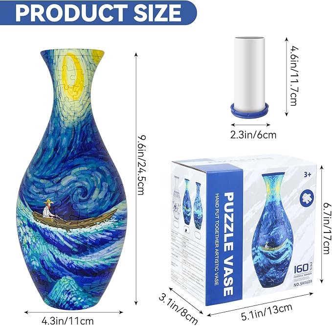 💐3d Jigsaw Puzzle Vase