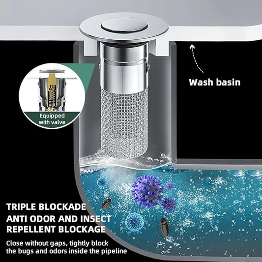 inostorTM-Isolate odor and prevent cockroaches-Stainless Steel Floor Drain Filter