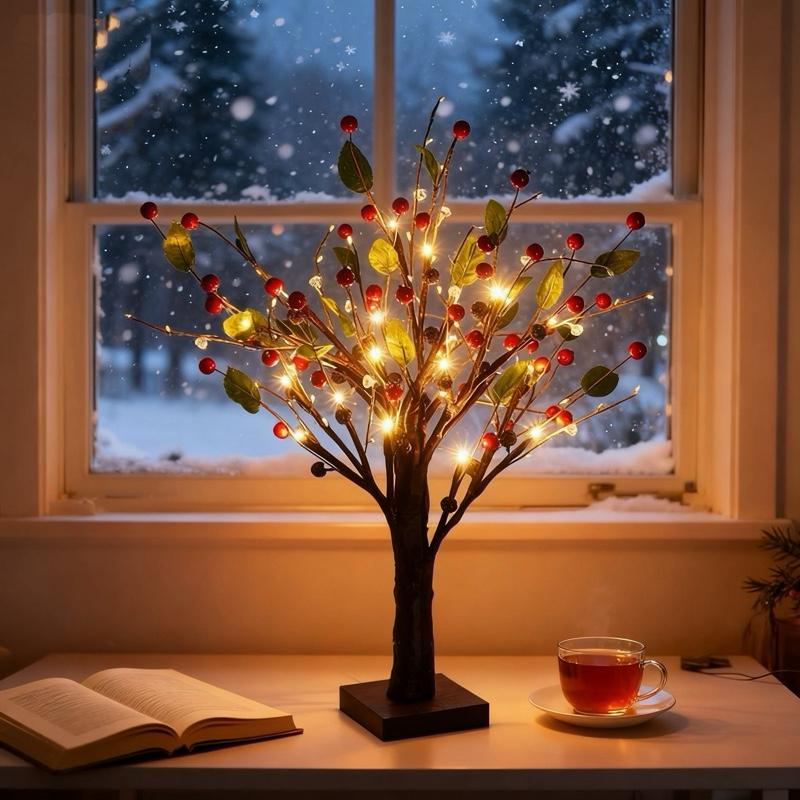 Red Fruit Tree LED Lights