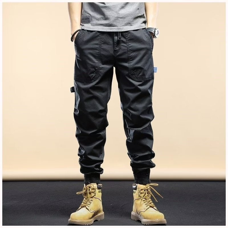 MEN'S DISTRESSED SLIM FIT BIKER PANTS