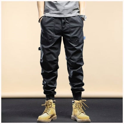 MEN'S DISTRESSED SLIM FIT BIKER PANTS