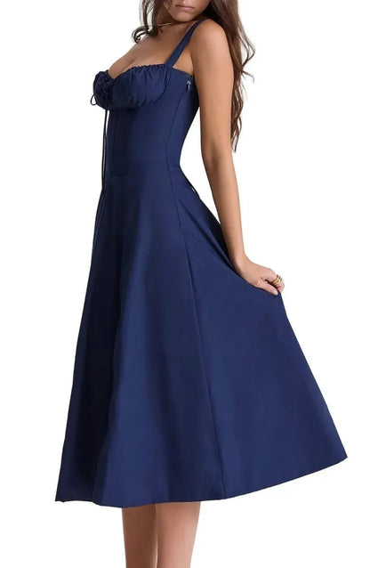 🔥Floral Bustier Midriff Waist Shaper Dress