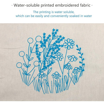 49% OFF - Perfect Gift - 💐Embroidery  Hoop Flower Kit for Beginner
