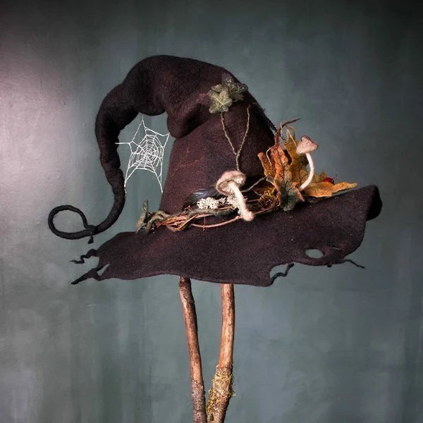Promotion 49% OFF  Halloween Party Felt Witch Hats