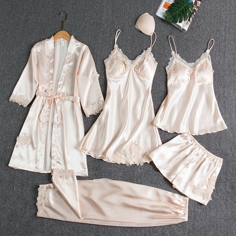 5 PIECES NIGHT DRESS | BUY 2 SETS FREE SHIPPING