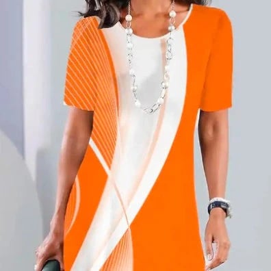 Women's Color-Block Pleated Dress 👗