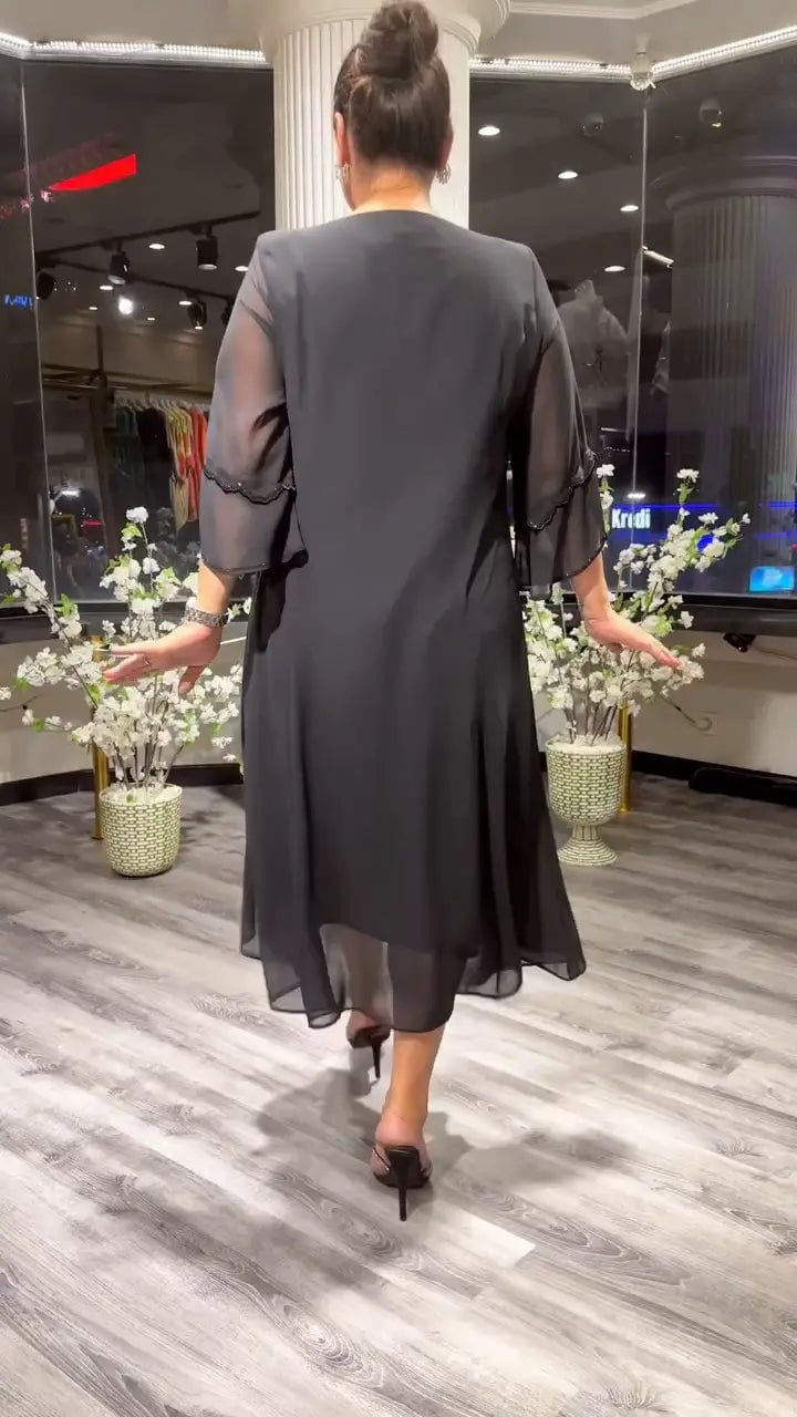 Women's Chiffon Solid Color Loose Dress - Buy Two And Get Free Shipping