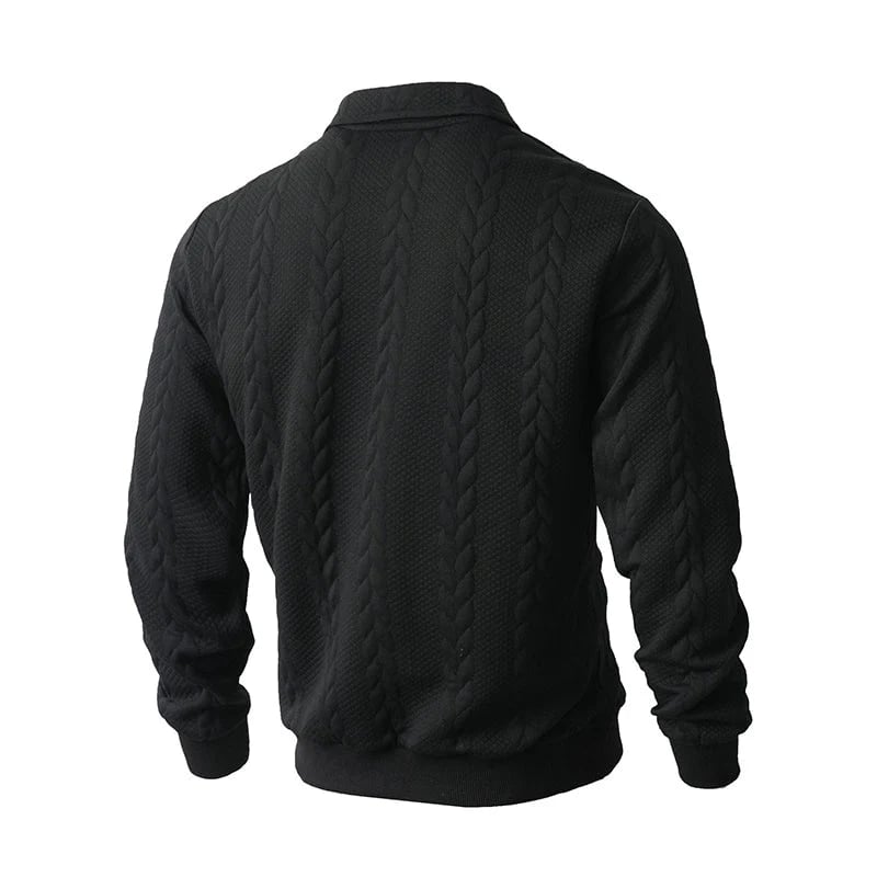 🔥New arrivals offer-Men's Casual Half-Zip Cable-Knit Sweater