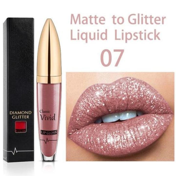 💄USD9.99 💄- Diamond Lip Color Matte to Shimmer Liquid Lipstick Waterproof