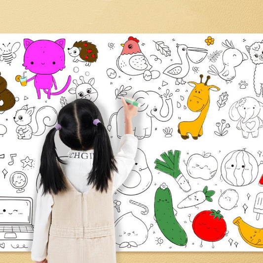 🖍️$9.99 🎨- Children's drawing scroll (perfect gift for children)🎁