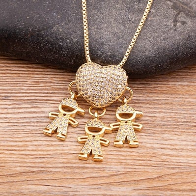 💖49%💖Love and my kids [Mother's Love Necklace]